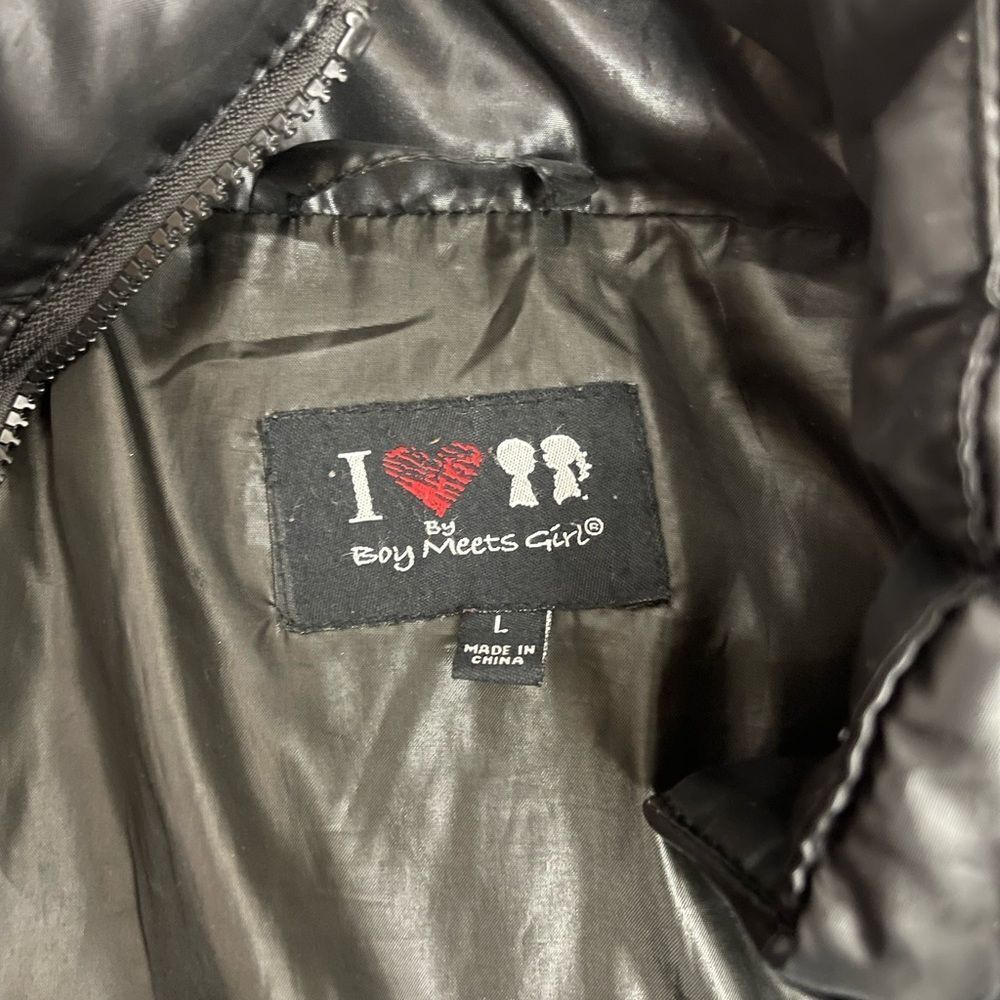 Boy Meets Girl Gray & Black Quilted Jacket - medium - Picture 6 of 8